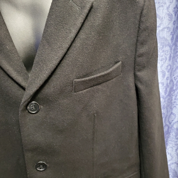 NWT BEN SHERMAN pea coat- XL Black - Picture 3 of 7